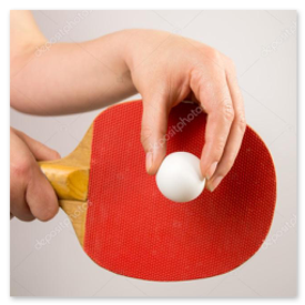 Aufschlag in Nahaufnahme